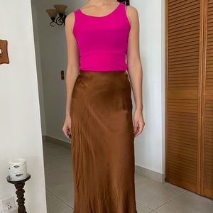 Pink Mesh Double Layer Tank (Prada)